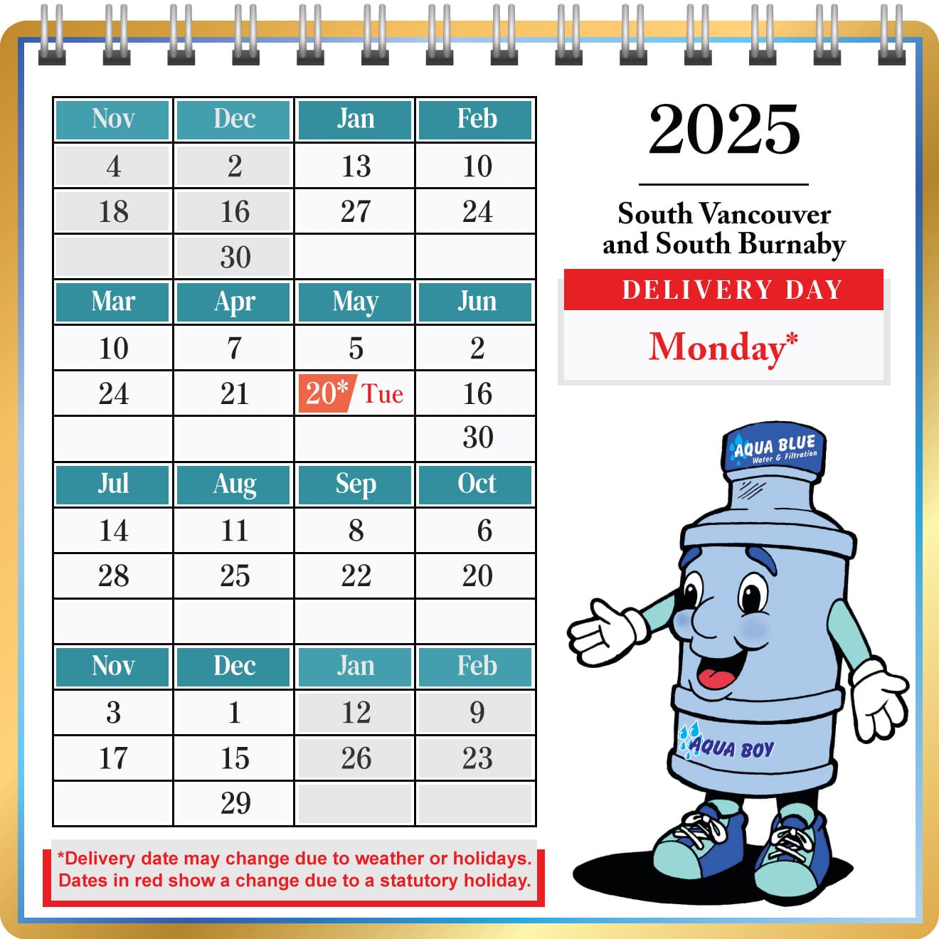 Water Deliver in South Vancouver and South Burnaby